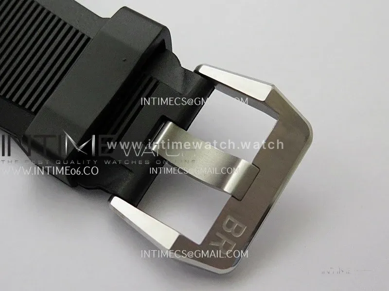 BR 03-92 Diver Black Ceramic Bezel SS B12 1:1 Best Edition Black Dial on Black Rubber Strap A2824 (Free Nylon Strap)