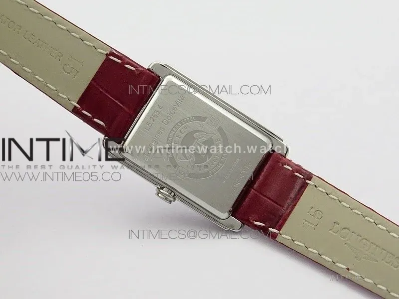 Doloevita SS 8848F 1:1 Best Edition Ivory White Textured Dial On Red Leather Strap Cal.L178.2