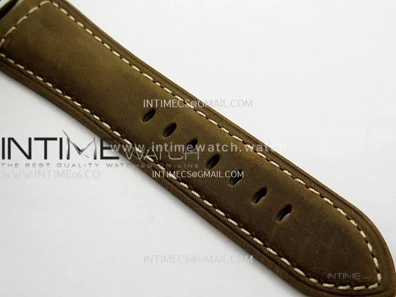 PAM1384 HWF 1:1 Best Edition Gray Dial On Brown ASSO Leather Strap A6497