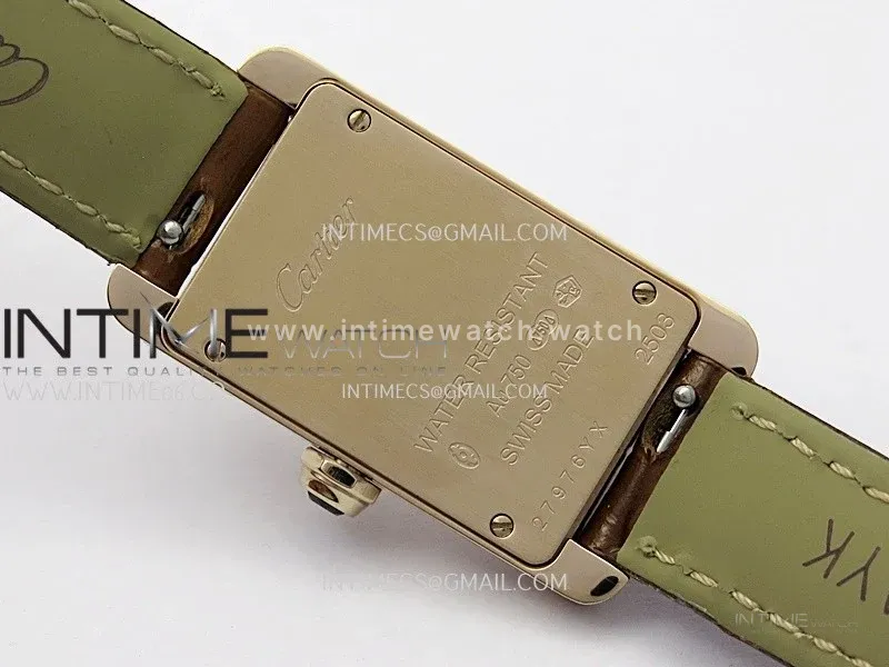 Tank WSTA0016 19mm RG Bezel 8848F Best Edition Silver Dial On Brown Leather Strap Ronda Quartz