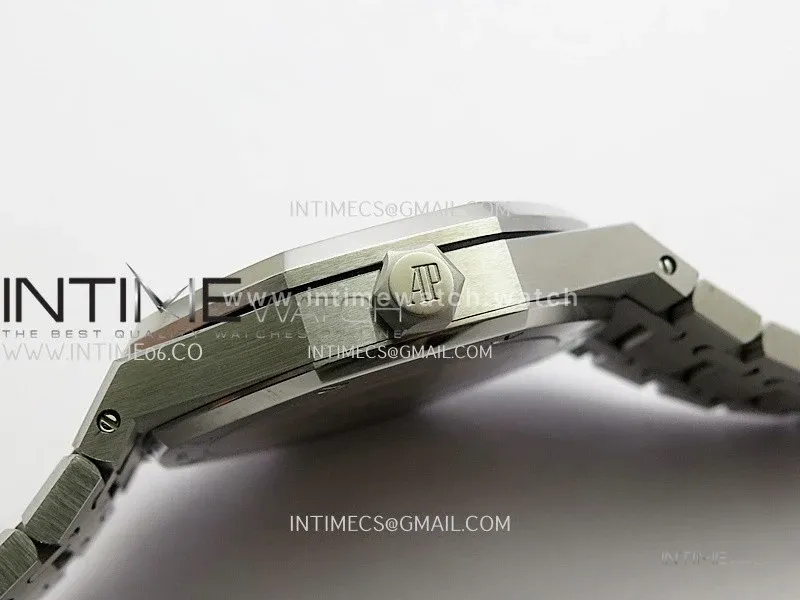 Royal Oak 41mm 15500 SS ZF Free Sprung V4 1:1 Best Edition Silver Textured Dial On SS Bracelet Super Clone A4302