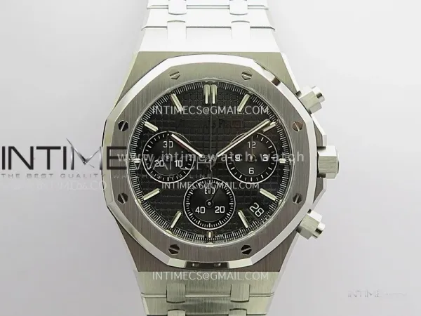 Royal Oak Chrono 26240 50th SS V2 DDF 1:1 Best Edition Black Dial On SS Bracelet Super Clone DD4401