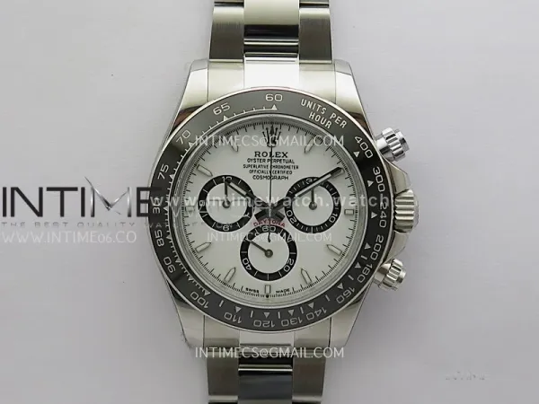 Daytona 126500 UFO 904L Steel SS 1:1 Best Edition White Dial On SS Bracelet UF4131 (Free Sprung)
