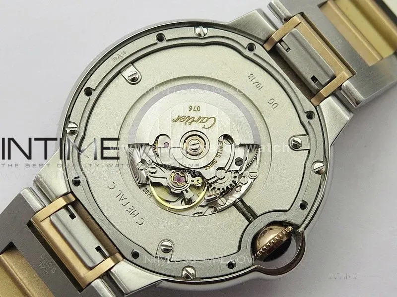 Ballon Bleu 33mm SS/RG 3KF 1:1 Best Edition White MOP Dial on SS Bracelet A076