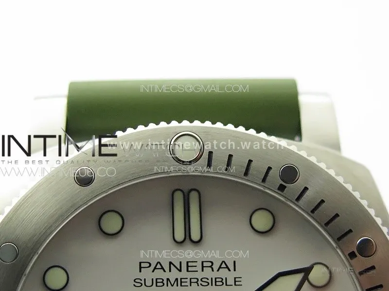 PAM1226 Y VSF 1:1 Best Edition White Dial on Green Rubber Strap P.900 Super Clone