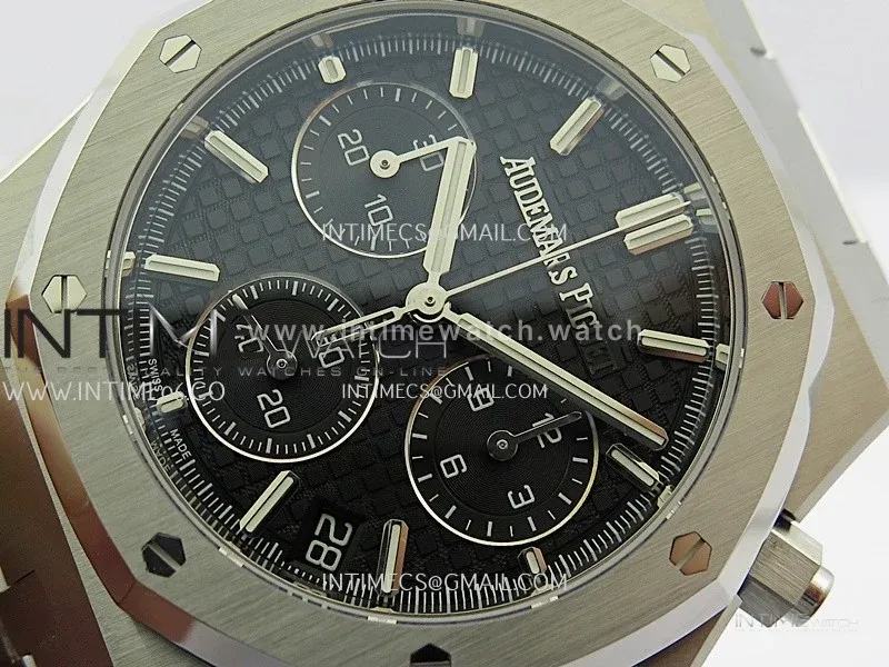 Royal Oak Chrono 26240 SS V2 DDF 1:1 Best Edition Black Dial On SS Bracelet Super Clone DD4401