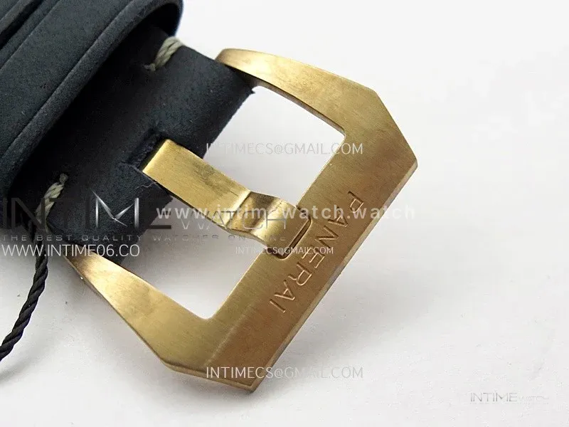 PAM1074 W Bronzo VSF 1:1 Best Edition Blue Dial on Blue Calfskin Strap P.900 Clone