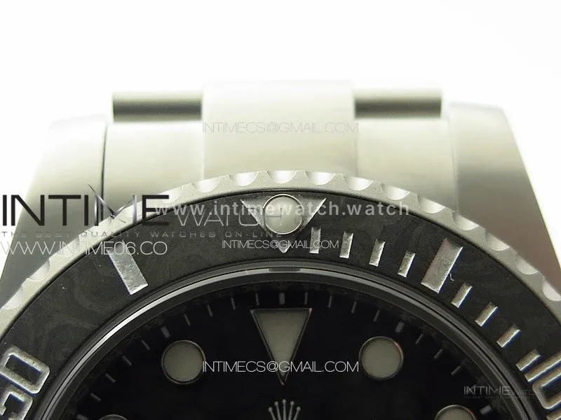 Submariner DIW Carbon Bezel VSF 1:1 Best Edition Black Carbon Dial on Sandblasted Bracelet VS3135