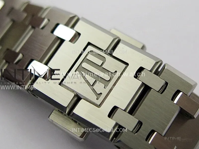 Lady Royal Oak 33mm 67651 Diamonds SS ZF 1:1 Best Edition Black Textured Dial on SS Bracelet RONDA Quartz