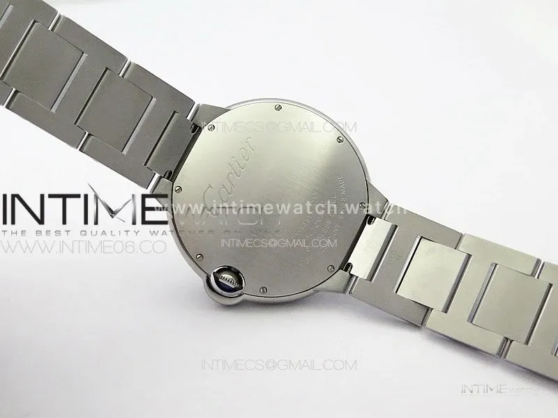 Ballon Bleu 42mm SS 3KF 1:1 Best Edition White Texture Dial on SS Bracelet A2824
