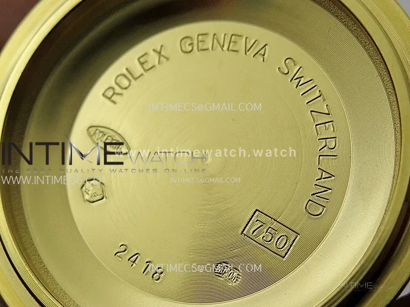 Day Date 228238 40mm 904L YG 1:1 ONE Factory Best Edition Silver Dial Roman Markers on President Bracelet SA3255 (Gain Weight)