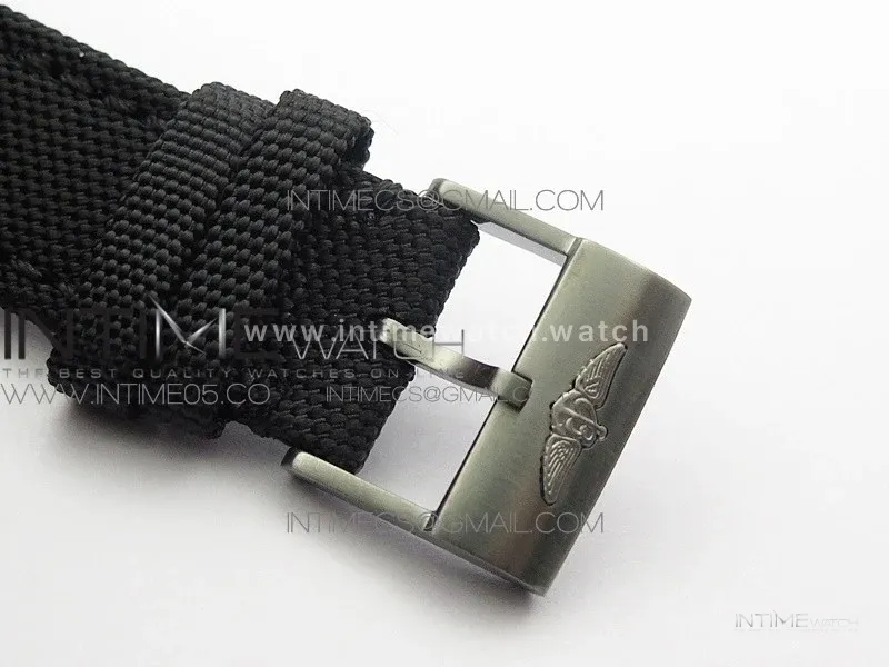AVENGER Boutique Edition V17310 Dia Bezel Ti DLC 1:1 Best Edition Yellow Dial on Nylon Strap A2824