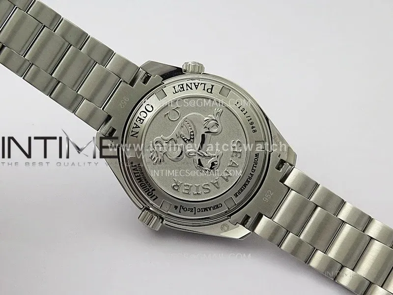 Planet Ocean 42MM Liquidmetal N1F 1:1 Best Edition Black Real Ceramic Dial On SS Bracelet A2892
