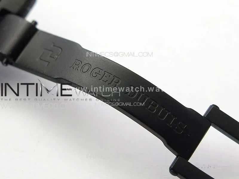 Excalibur Rddbex0820 DLC YSF Best Edition Skeleton Dial on Black Leather Strap Asian RD100 Double Tourbillon