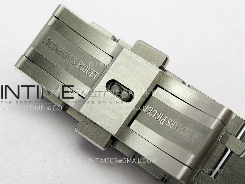 Royal Oak 41mm 15500 SS ZF Free Sprung V4 1:1 Best Edition Silver Textured Dial On SS Bracelet Super Clone A4302