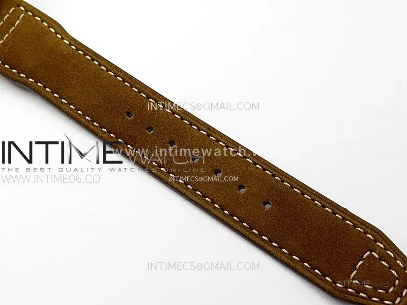 Big Pilot IW329701 Ti M+F 1:1 Best Edition Black Dial on Brown Leather Strap SEIKO 8N-24