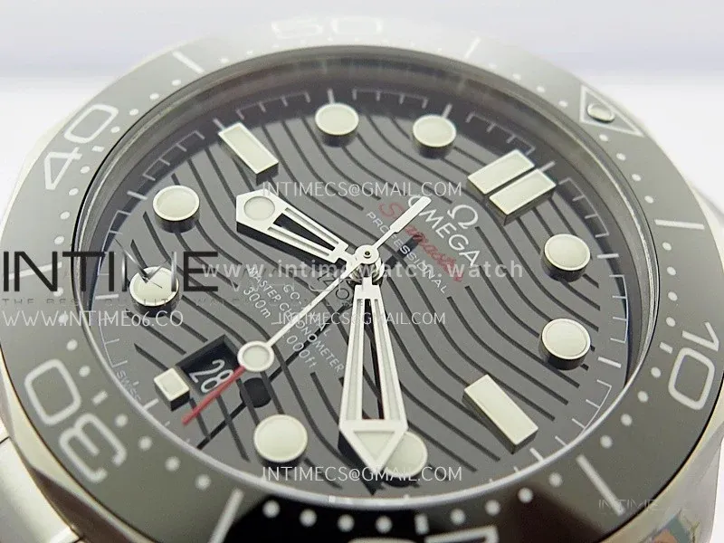 Seamaster Diver 300M VSF 1:1 Best Edition Black Ceramic Black Dial on SS Bracelet A8800 V2