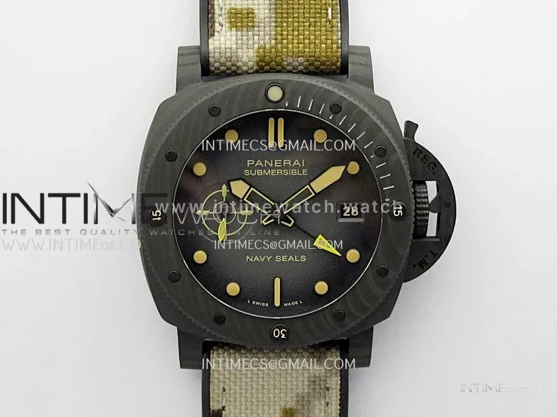 PAM1513 Submersible 44mm VSF 1:1 Best Edition Gray Ombre Dial on Camouflage Strap P900