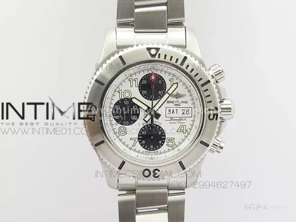 Super Ocean Steelfish SS White Dial on SS Bracelet A7750