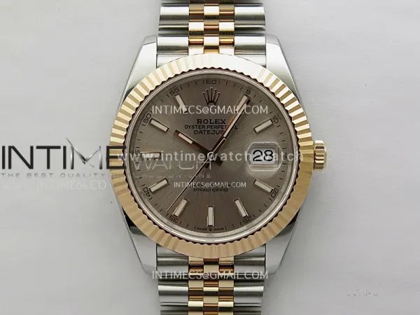 DateJust 41mm 126331 904 SS/RG ONE Factory 1:1 RG Dial Stick Markers On SS/RG Jubilee Bracelet DD3235 V2