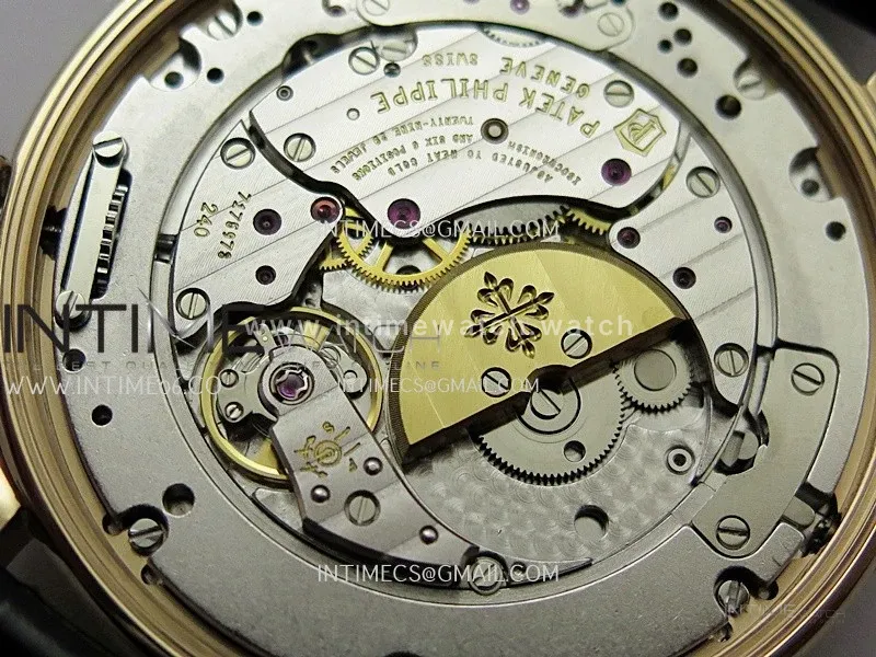 Grand Complications 6102P RG PPF 1:1 Best Edition Black Dial On Black Leather Strap Super Clone Asian 240