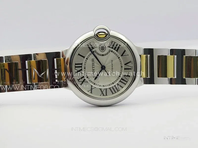 Ballon Bleu 42mm SS/YG 3KF 1:1 Best Edition White Texture Dial on SS Bracelet A2824