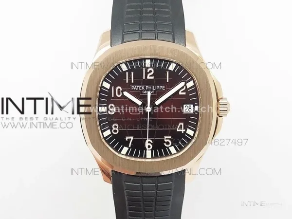 Aquanaut Jumbo BP Best Edition RG Brown Dial on Black Rubber Strap Miyota 9015 PP324CS