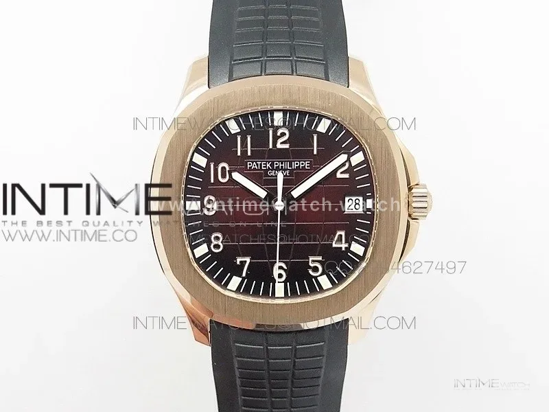 Aquanaut Jumbo BP Best Edition RG Brown Dial on Black Rubber Strap Miyota 9015 PP324CS