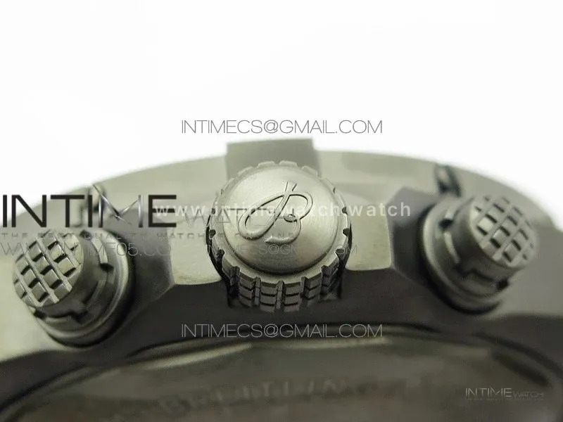 Avenger Bandit V13317 Titanium DLC B50 Best Edition Blue Dial Numbers Makers on Blue Nylon strap A7750