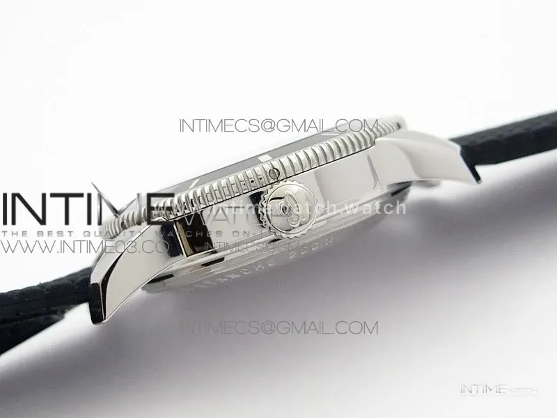 SuperOcean 42mm AB2010 SS GF 1:1 Best Edition White Dial Black Ceramic Bezel on Black Rubber strap A2824