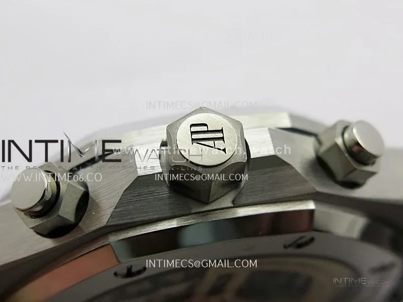 Royal Oak Chrono 26240 Frosted SS Gain Weight V2 DDF 1:1 Best Edition Gray Dial Frosted SS Bracelet Super Clone DD4401 (SW Dial)