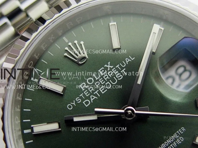 DateJust 126234 36mm 904L SS V2 VSF 1:1 Best Edition Green Dial Stick Marker On Jubilee Bracelet DD3235