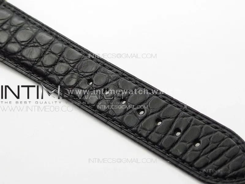Tank Solo Ladies 28mm YG K11F 1:1 Best Edition White Dial on Black Coroc Leather Strap Ronda Quartz