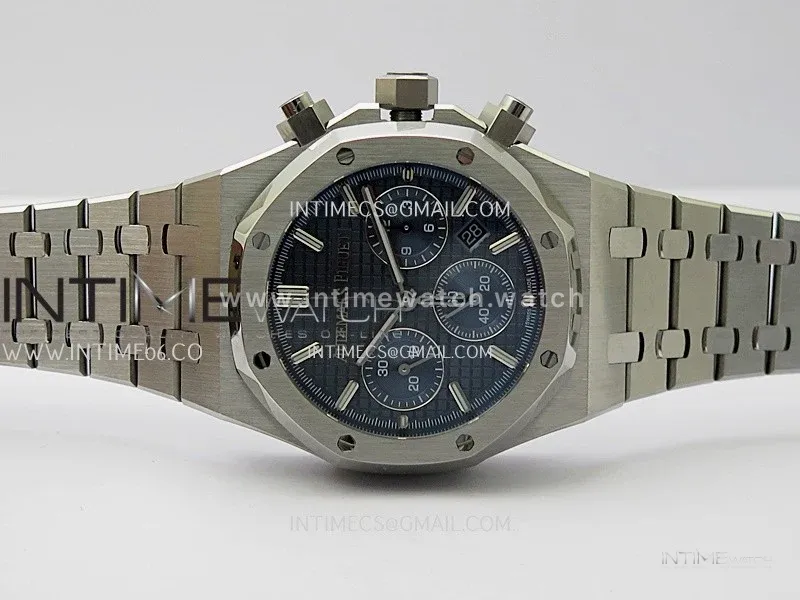 Royal Oak Chrono 26331ST SS IPF 1:1 Best Edition Dark Blue Dial on SS Bracelet A7750