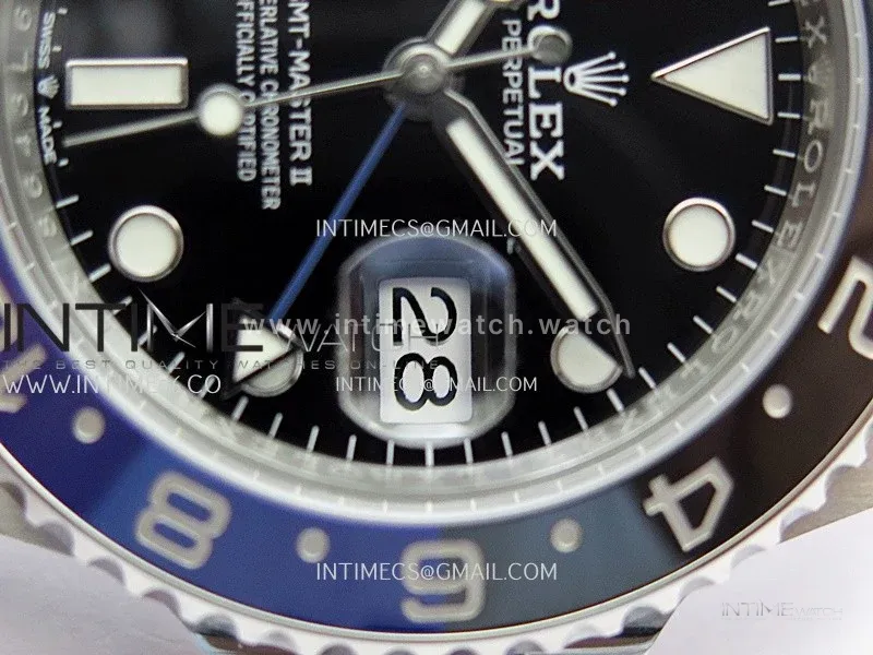 GMT-Master II 126710 BLNR Black/Blue Ceramic WF 1:1 Best Edition Black Dial On Oyster Bracelet DD3285 CHS