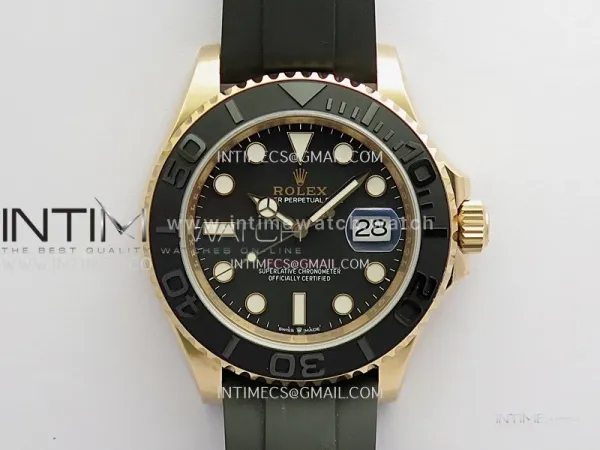 Yacht-Master 126655 40mm Gain Weight 3WF 1:1 Best Edition Black Dial On Oysterflex Strap SH3235