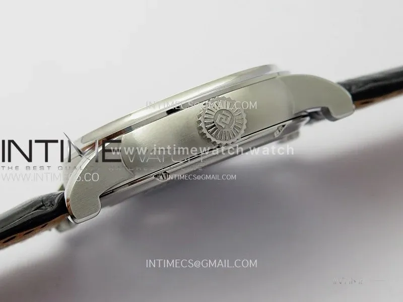 Hommage SS YSF Sliver Dial On Black Croco Leather Strap Double Tourbillon