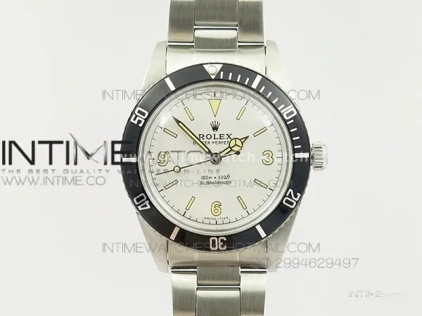Vintage 1680 Submariner No Date SS White Dial On SS Bracelet A2836