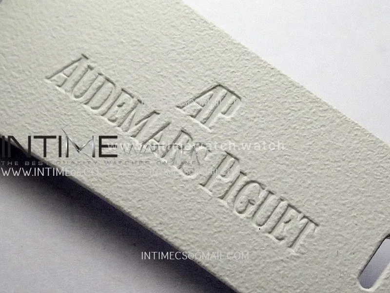 Royal Oak Offshore 44mm White Ceramic TKF 1:1 Best Edition White Dial on White Rubber Strap A3126