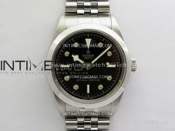 Black Bay 41mm SS HTF 1:1 Best Edition Black Dial Diamond Marker On SS Jubilee Bracelet Asian 5601
