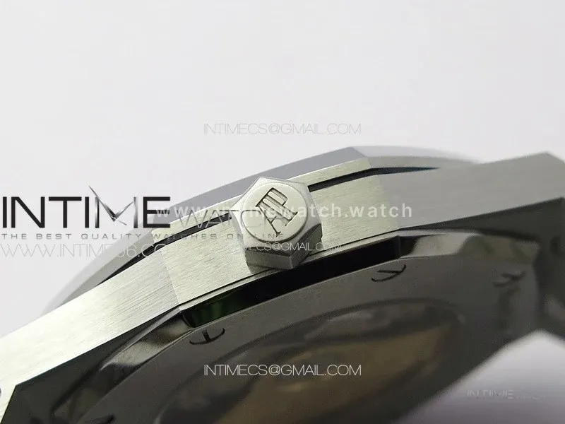 Royal Oak 41mm 15400 SS ZF 1:1 Best Edition Silver Textured Dial on SS Bracelet SA3120 Super Clone