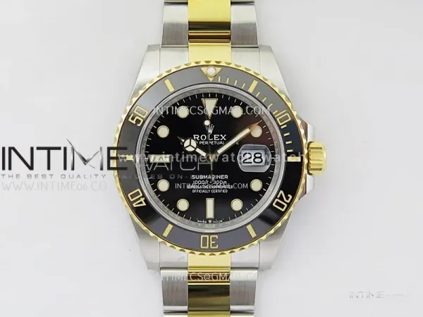 Submariner 41mm 126613 LN SS/YG NTF 1:1 Best Edition Black Dial on SS/YG Bracelet VR3235
