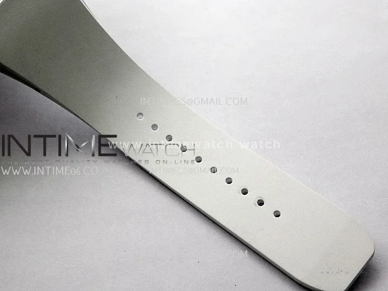 RM055 Transparent Blue Inner Sonic Best Edition Skeleton Dial On White Rubber Strap RMUL2 Super Clone