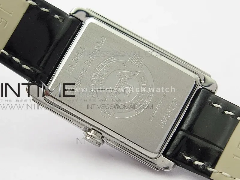 Doloevita SS Crystal Bezel 8848F 1:1 Best Edition Ivory White Textured Dial On Black Leather Strap Cal.L178.2