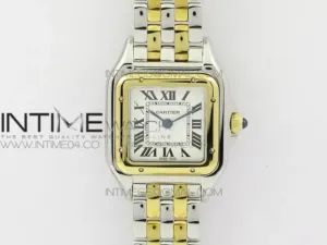 Panthère Secrete Ladies 22mm SS/YG 8848F 1:1 Best Edition White Dial on SS/YG Bracelet Ronda Quartz