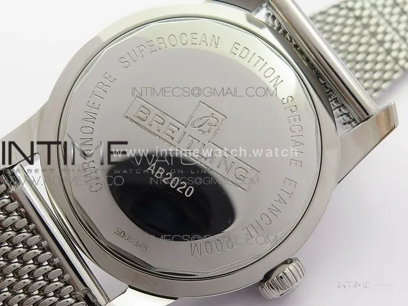Super Ocean Heritage Brown Ceramic Bezel SS Brown Dial on SS Bracelet A2824