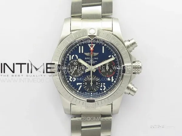 Avenger Chrono SS 369 Subdial B50 Blue Dial on SS Bracelet A7750