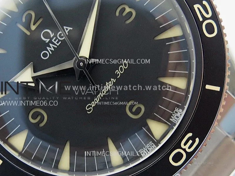 Seamaster 300 Master Spectre 234.30.41.21.01.001 SS VSF Best Edition Black Dial on Bracelet A8912