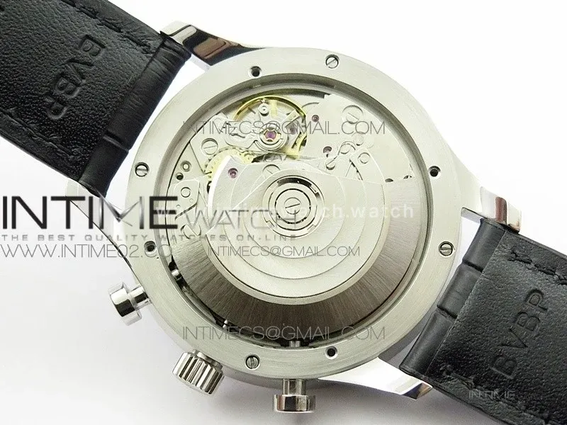 Portuguese IW371491 ZF V3 1:1 Best Edition SS Blue dial on Black Leather Strap A79350 (Slim Movement)