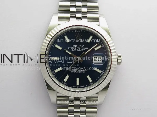 DateJust 41 126334 904L SS VSF 1:1 Best Edition Blue Dial on Jubilee Bracelet VS3235 V2 (133g)